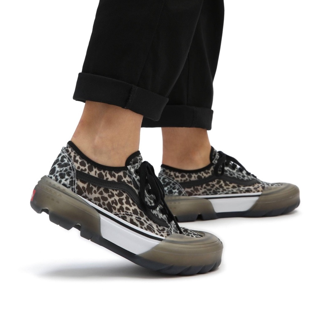 Vans Old Skool leopard-print sneakers swap it Modular sheer upper material